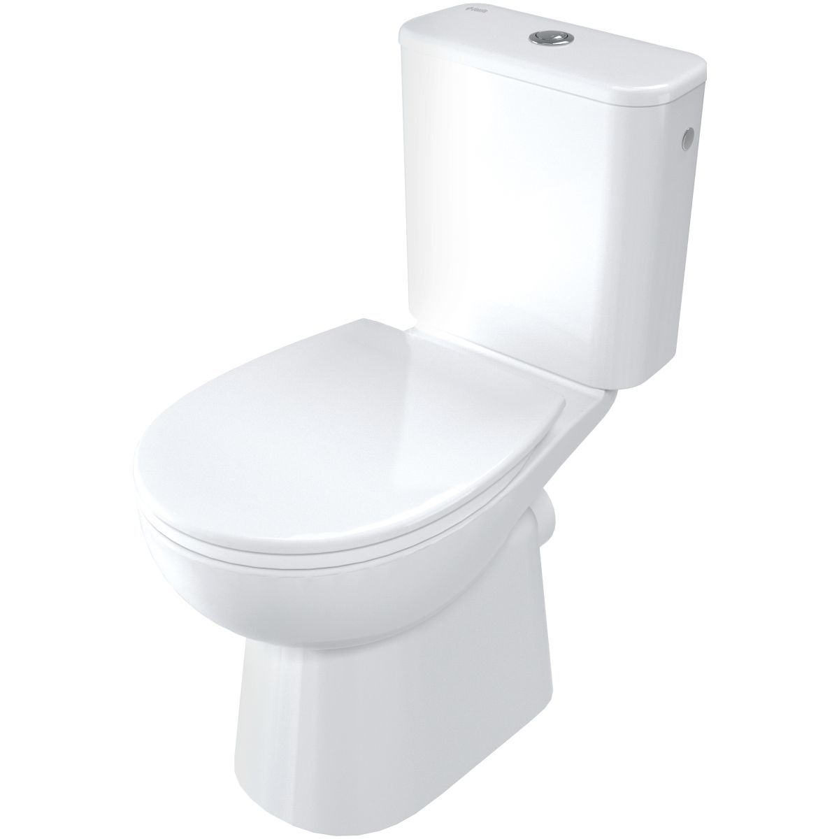 Deante Funkia Evo Monoblock Floor-Standing Toilet Pack Without Rim with Hidden Fixings and Soft-Close Seat