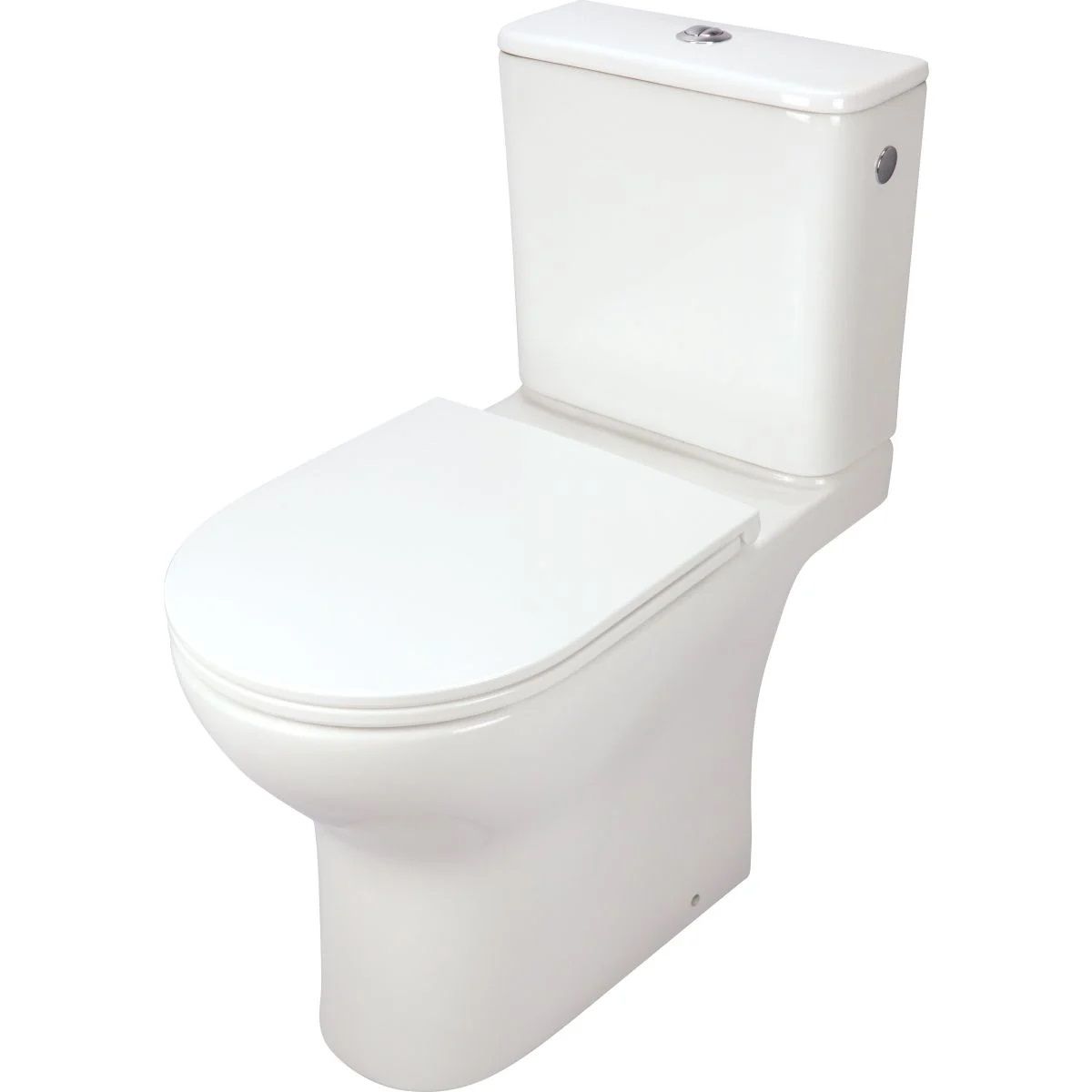 Deante Funkia Evo Monoblock Floor-Standing Toilet Pack Without Rim with Hidden Fixings and Soft-Close Seat