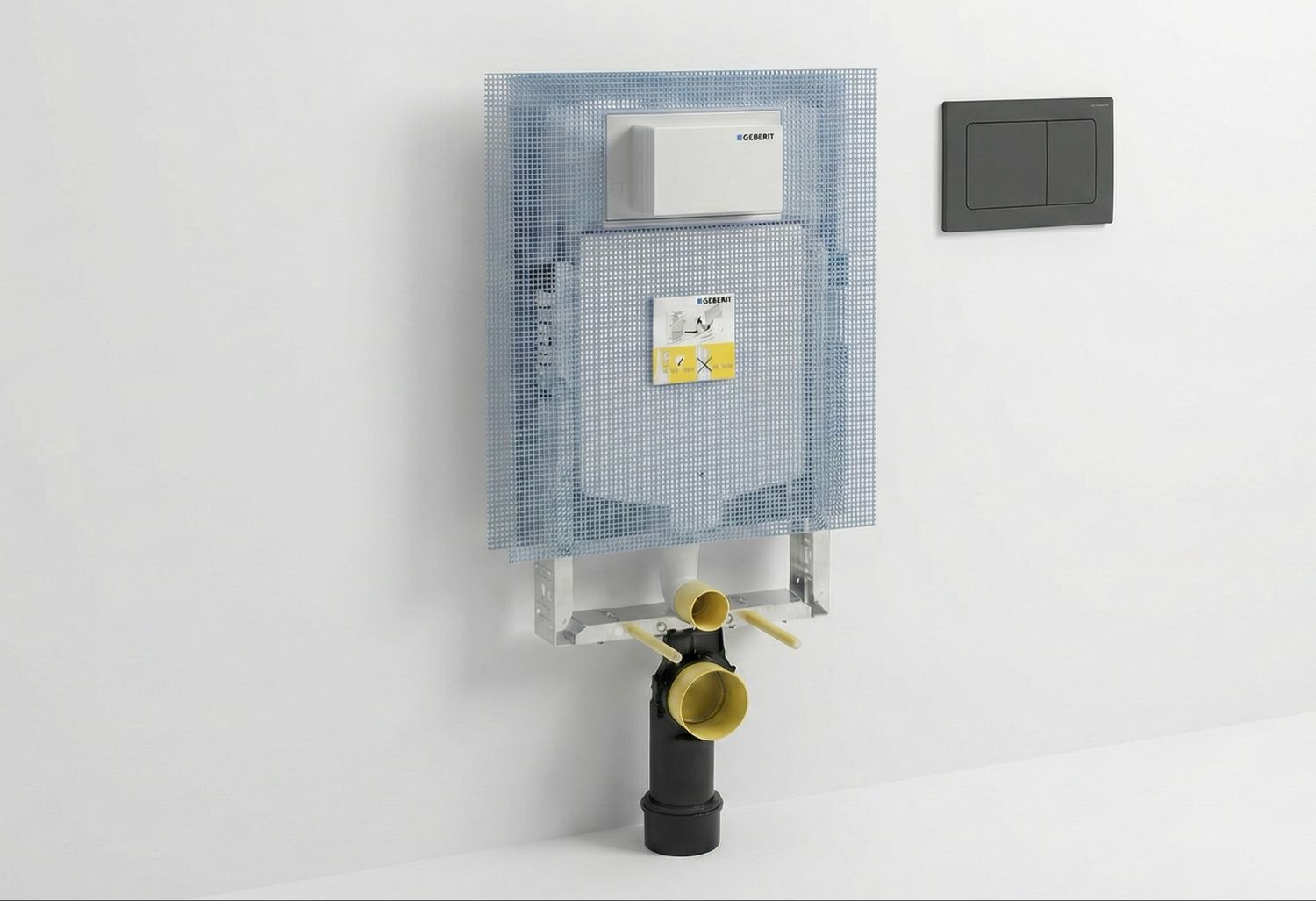 Bâti-pack® Geberit Alpha 01 matte black square