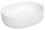 Lavabo vasque elliptique en céramique blanche, 45 x 35 cm, Geberit Aniara.
