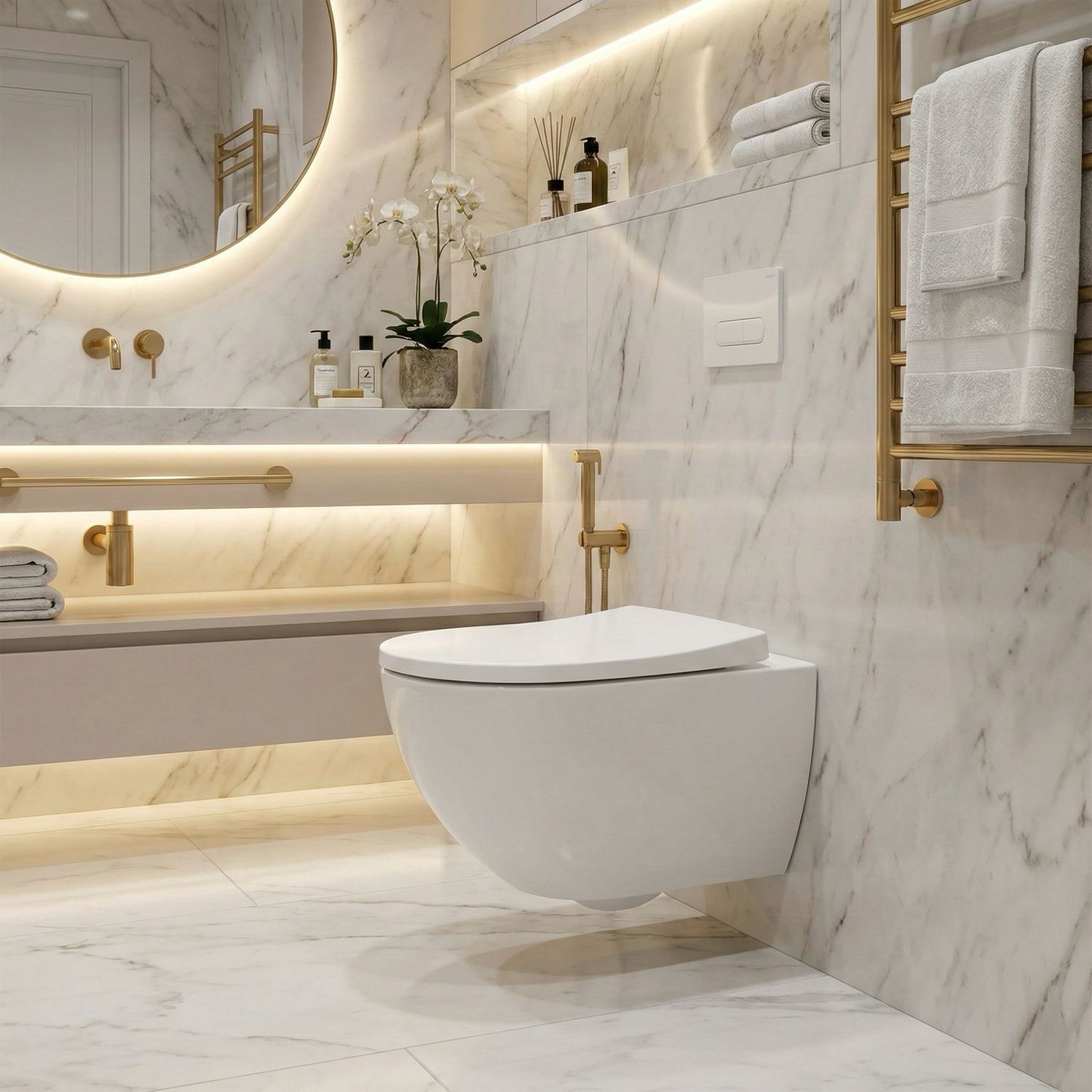 Geberit Selnova Premium Rimfree Wall-Hung Toilet Pack with Hidden Fixings and Removable, Antibacterial Soft-Close Seat