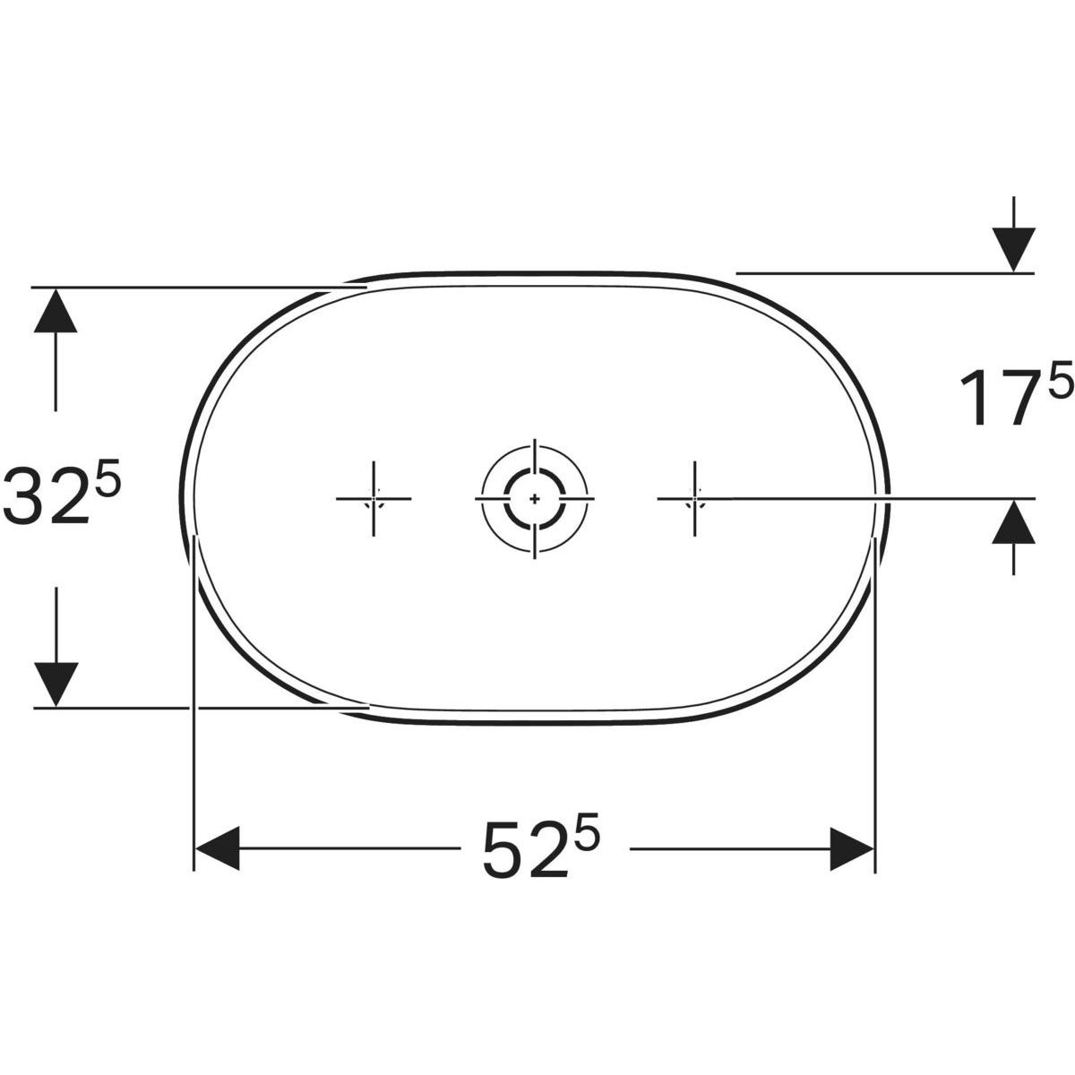 Vasque bol Geberit Aniara elliptique 55 x 35 cm — vue 5