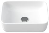 Vasque bol Geberit Aniara rectangulaire 45 x 35 cm, lavabo de salle de bain en céramique blanche avec bonde.