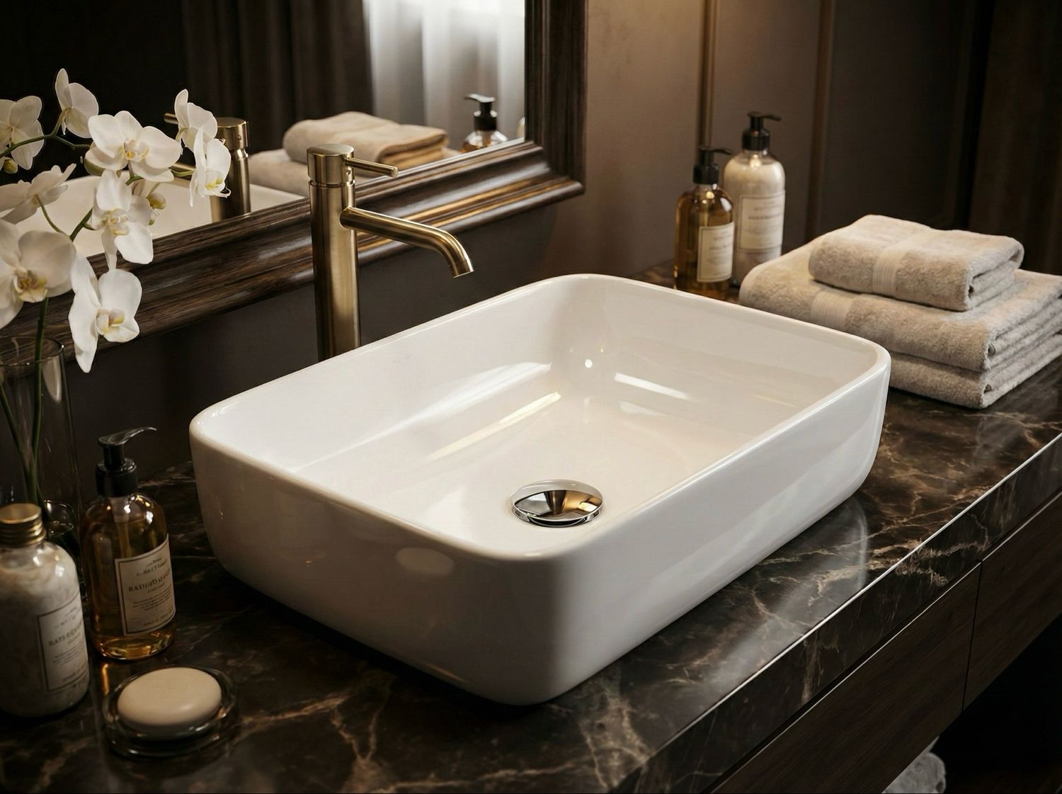 Geberit Aniara Rectangular Washbasin 55 x 35 cm