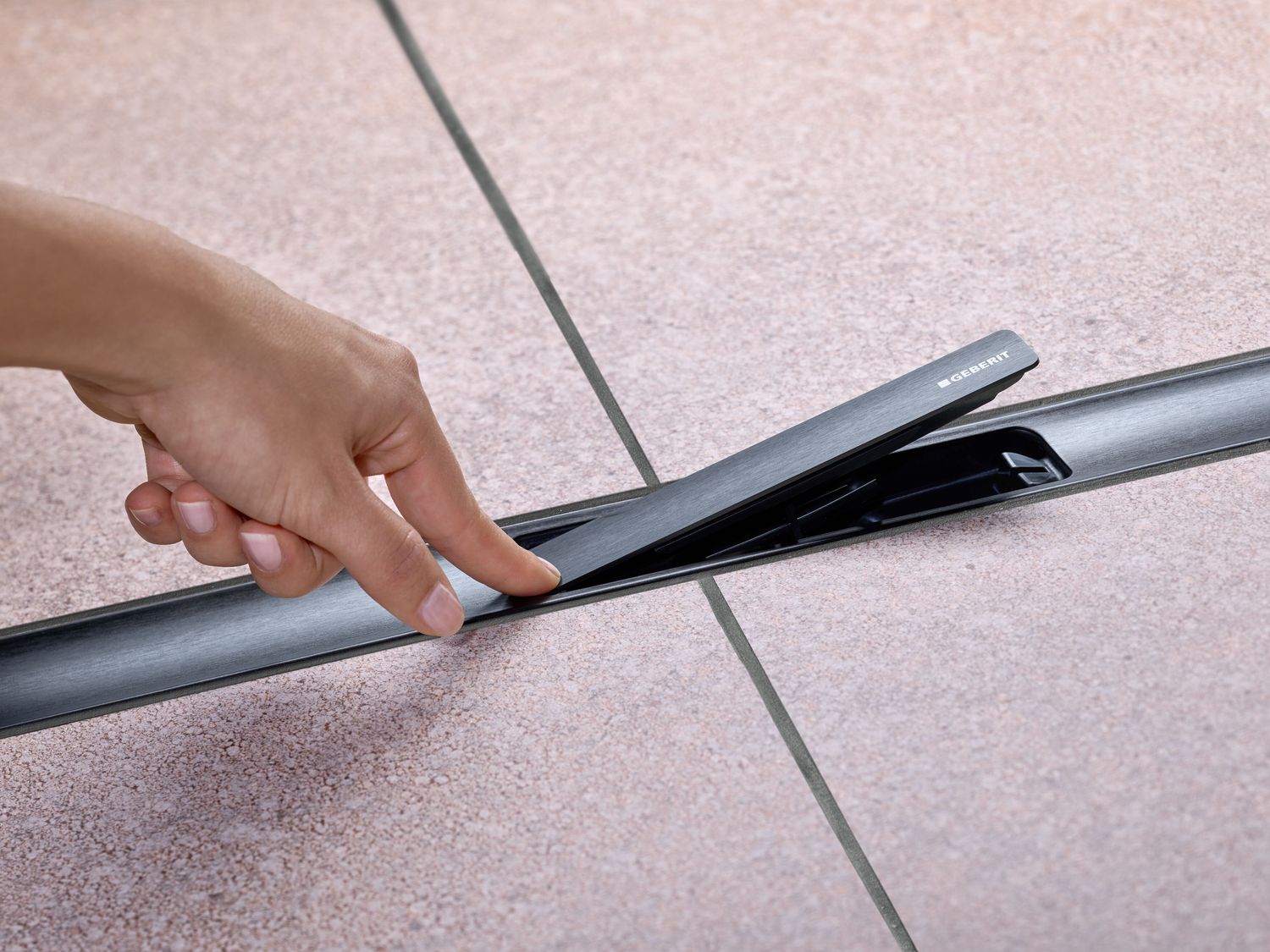 Geberit CleanLine30 Finishing Set - Brushed Stainless Steel - Length 30 - 110 cm