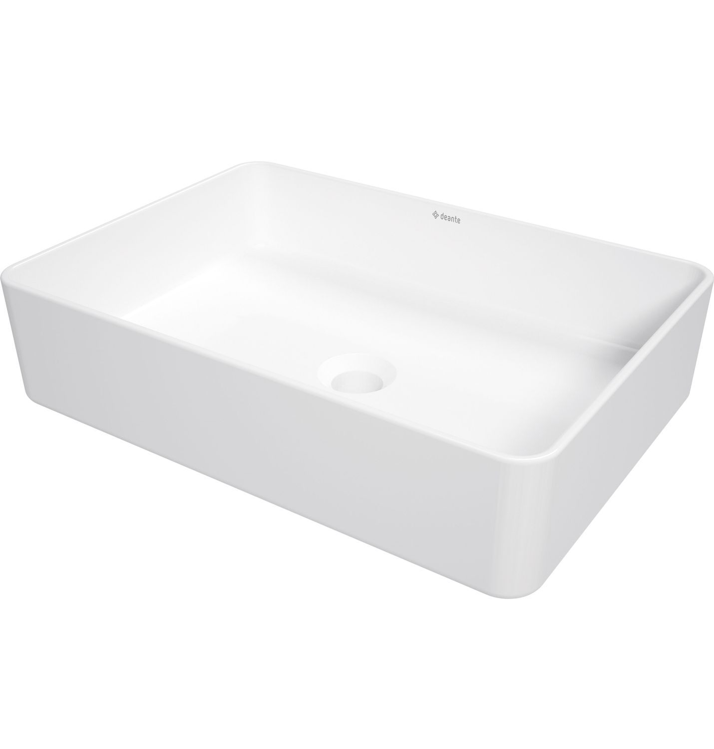 Deante Square Rectangular Countertop Basin 50.5 x 35.5 cm