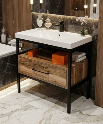 Bluestone Epoxy Steel Base for Wave Furniture
