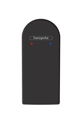 Poignée Hansgrohe Vivenis noir mat pour robinet mitigeur encastré en laiton avec fixation par vis.