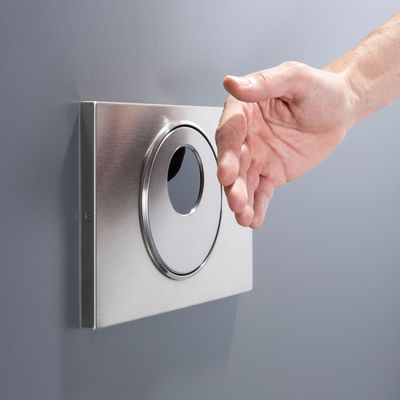 Geberit Sigma10 Infrared Trigger Plate Electronic Screw-On for Sigma Concealed Cistern 12 cm / Brushed Chrome / Anti-Vandal