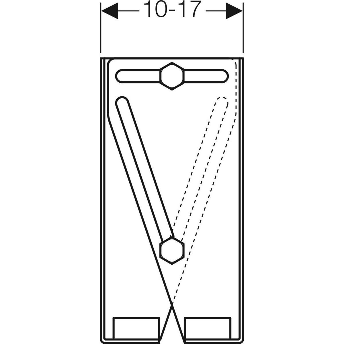 Geberit GIS Mounting Kit for Freestanding Wall