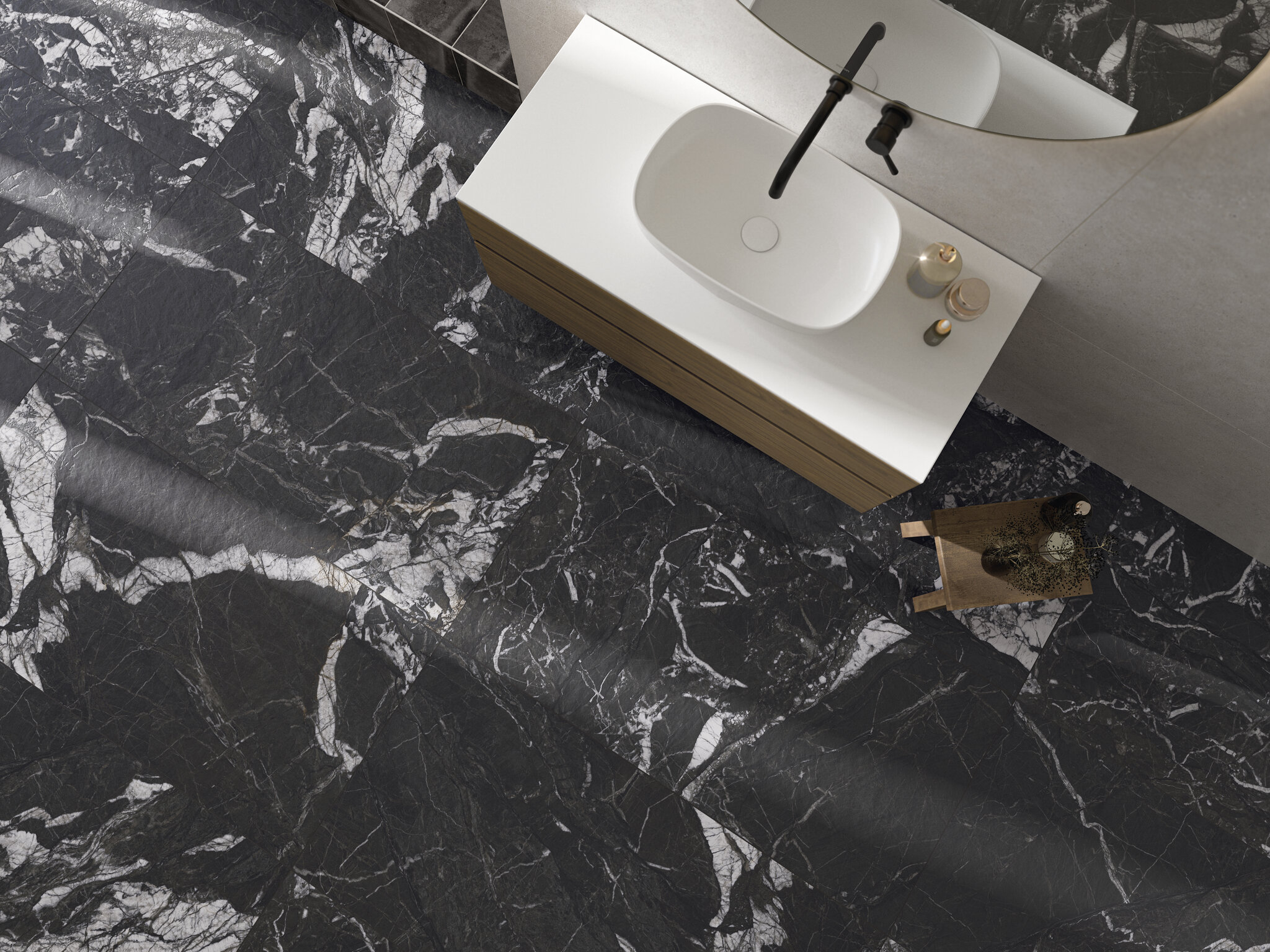 Grès cérame Cifre Ceramica Arvora Black mat 60 x 120 cm, rectifié - vue 2