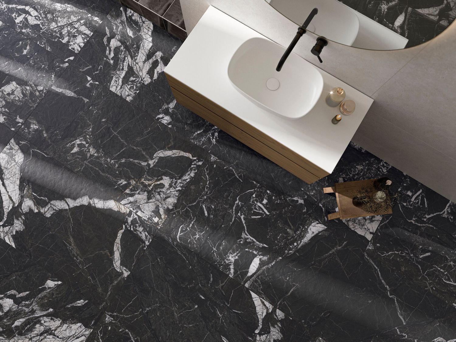 Cifre Ceramica Arvora Black Matte Porcelain Stoneware 60 x 120 cm, Rectified