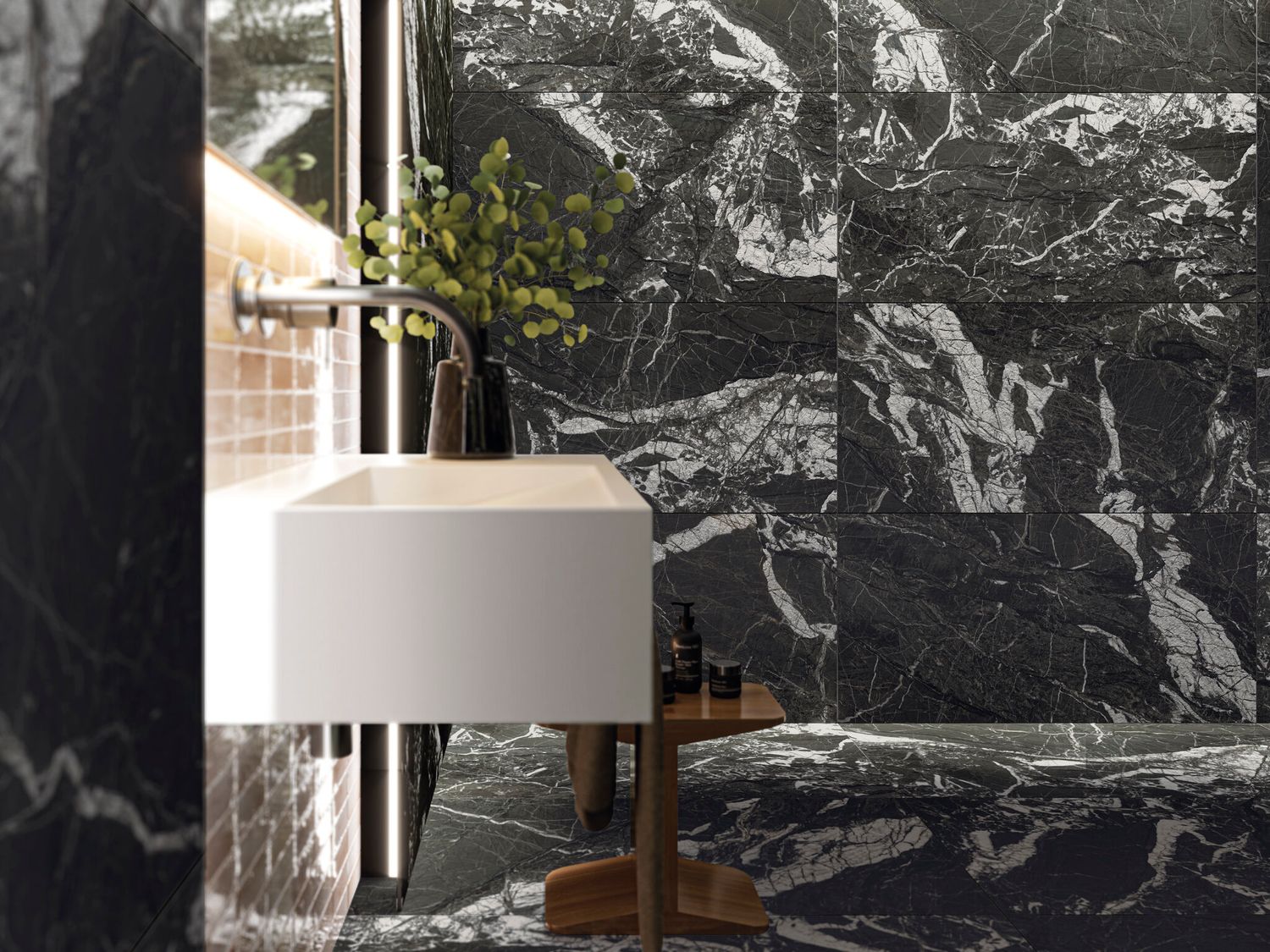 Grès cérame Arvora Black mat 60 x 120 cm - Cifre Ceramica — vue 3