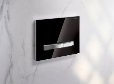 Geberit Sigma50 Flush Plate / Black - Chrome