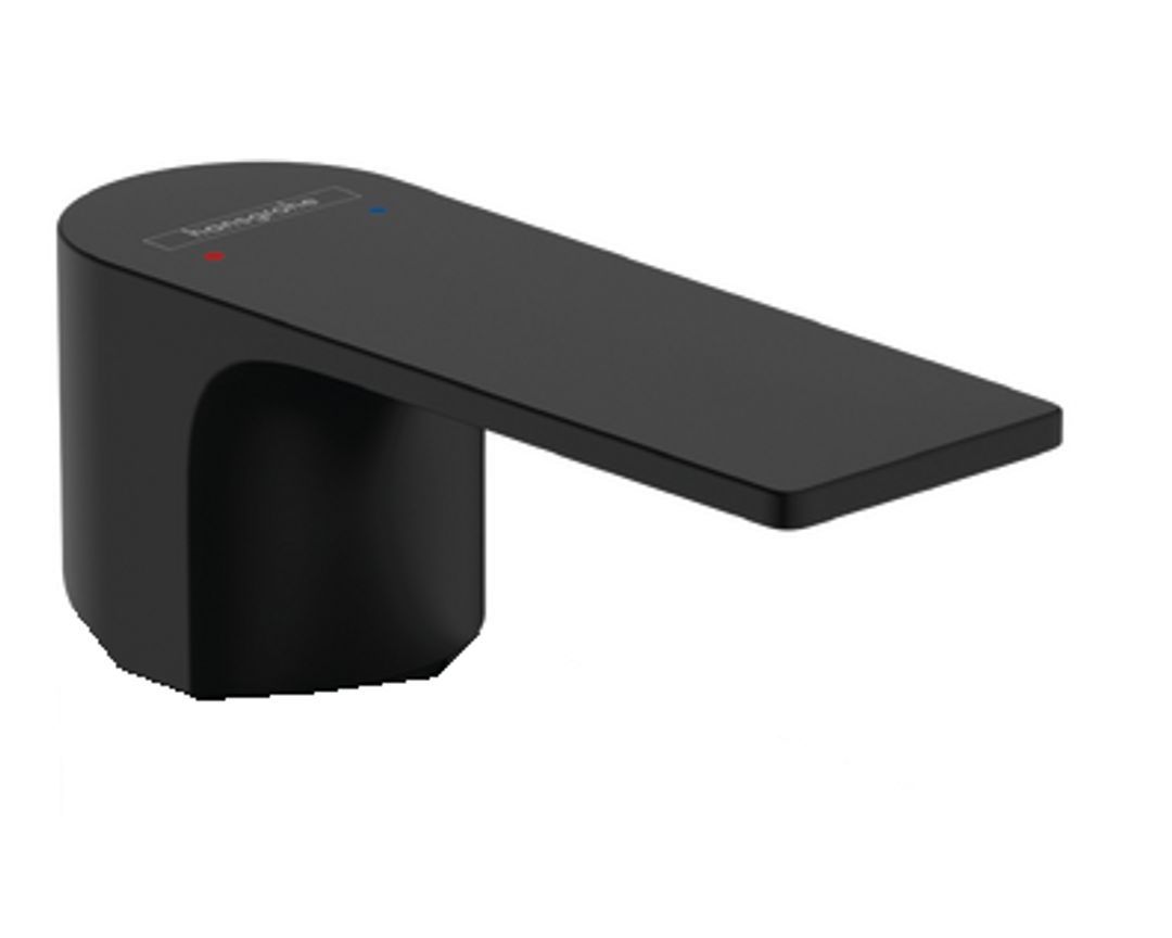 Poignée pour mitigeur Hansgrohe Rebris E noir mat - vue 2