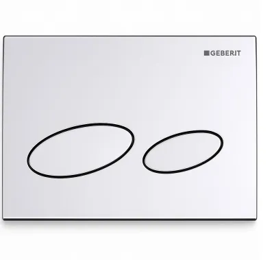 Geberit Kappa20 chrome double touch flush plate plaque de déclenchement.