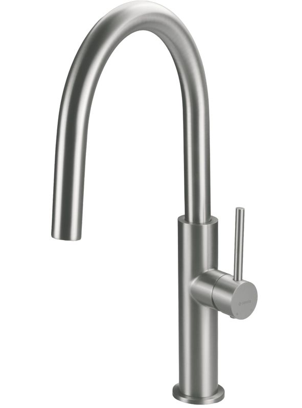Mitigeur de cuisine Deante Evora 200 mm en acier inoxydable brossé
