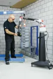 Geberit Combifix Sigma 8 cm Bâti-support pour murs en maçonnerie avec équipement d'installation robotisé.