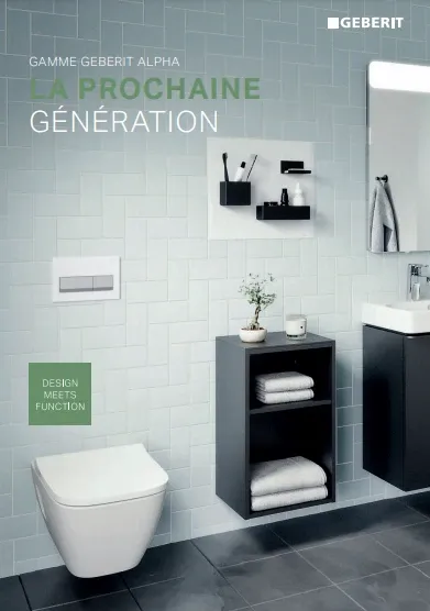 Gamme Geberit Alpha nextGen - la prochaine génération de réservoirs encastrés