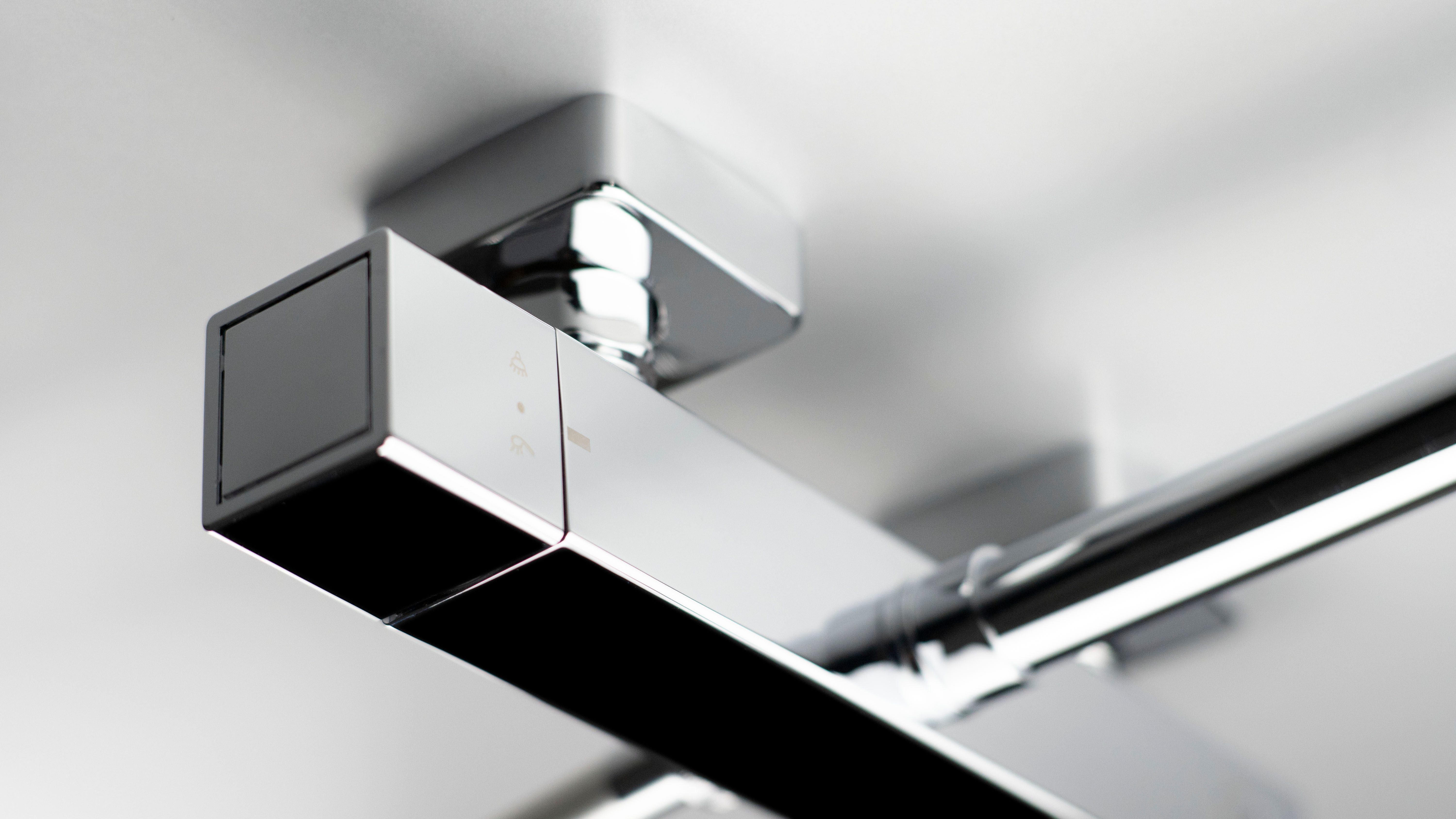 Colonne de douche carrée Deante Loco 200 avec mitigeur thermostatique en chromé - vue 7