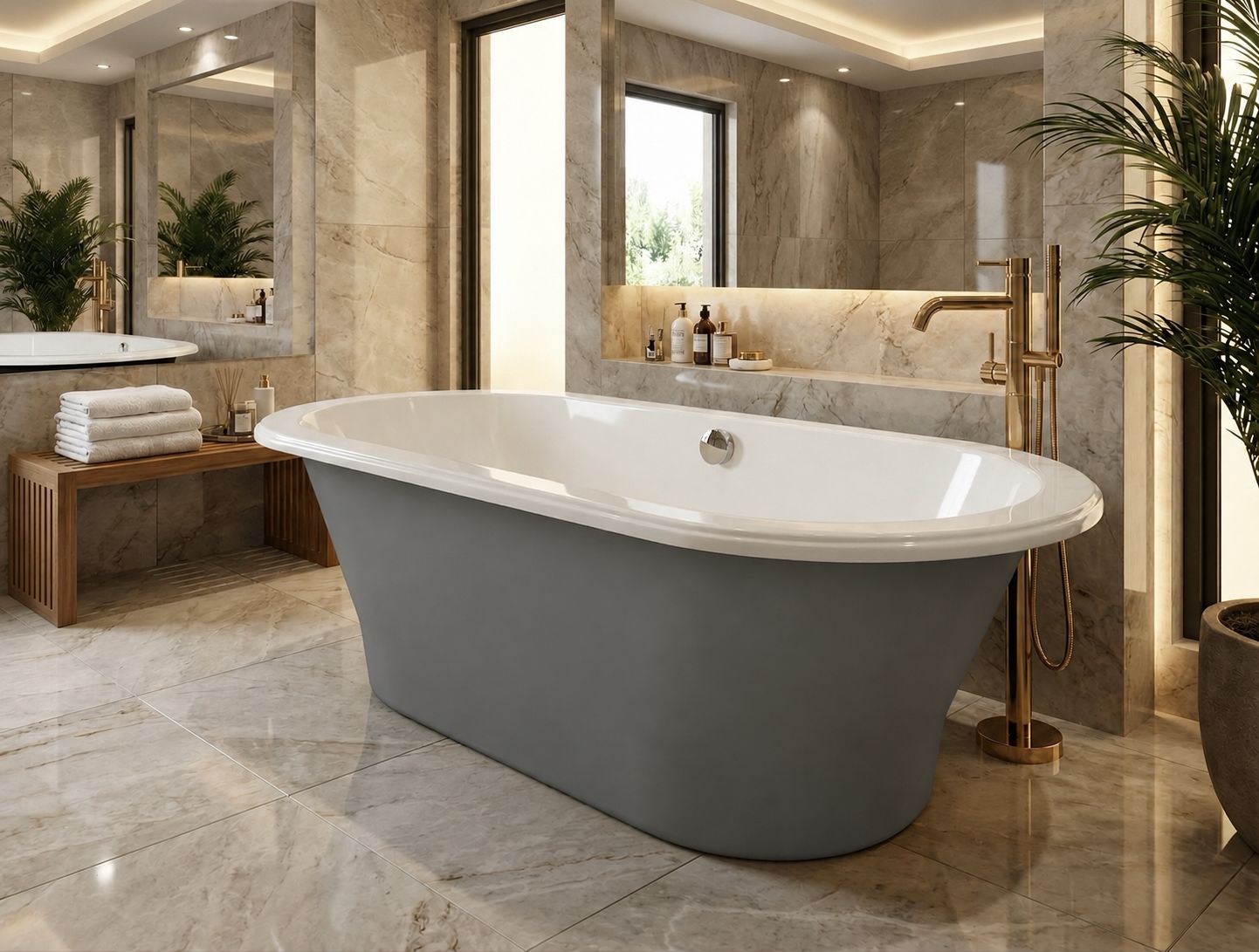 Dolce Two-Tone Bathtub 177 x 82 cm