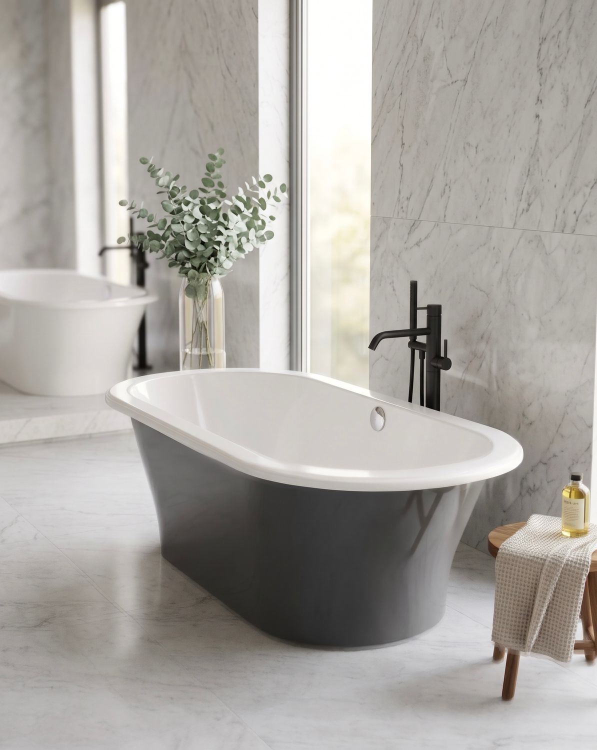 Dolce Two-Tone Bathtub 177 x 82 cm
