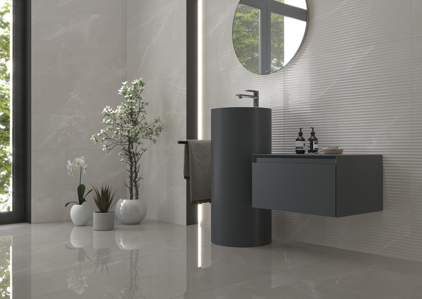 Polished White Paradise Porcelain Stoneware 60 x 120 cm - Cifre Ceramica