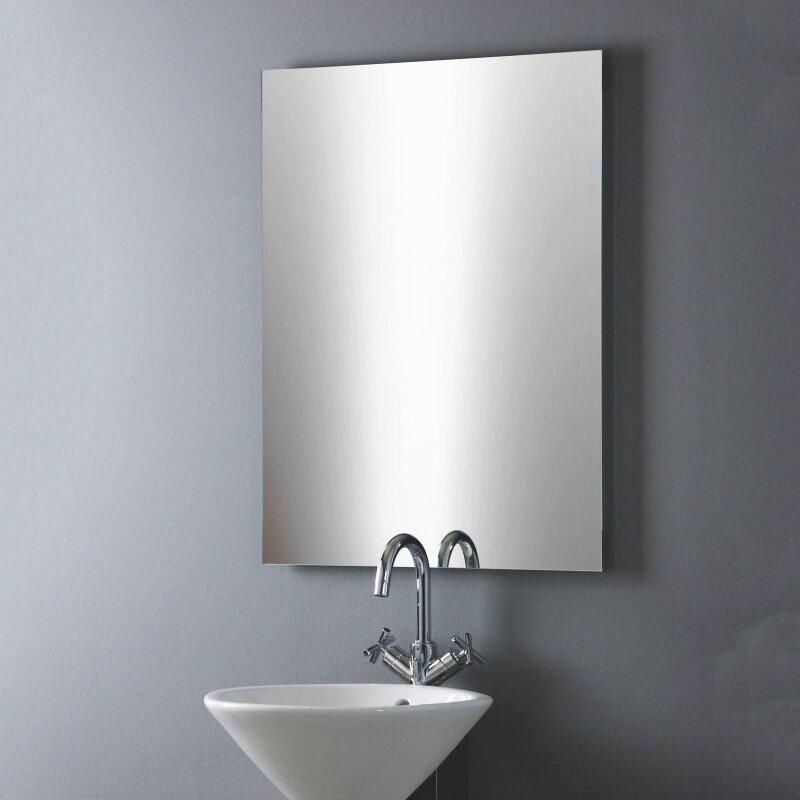Frameless Bathroom Mirror 70 x 80 cm