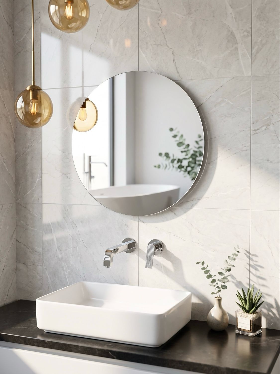 Round Bathroom Mirror