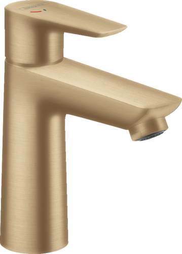 Mitigeur de lavabo Hansgrohe Talis E 110 CoolStart avec tirette et vidage en bronze brossé