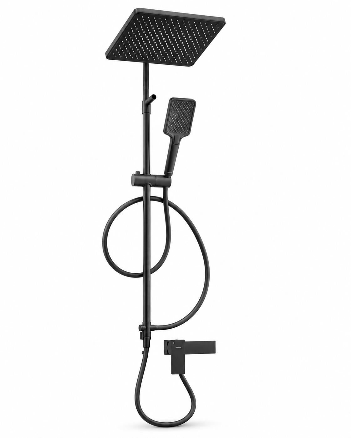 Colonne de douche Deante Anemon 280 avec mitigeur de douche en noir mat - vue 2