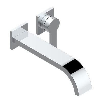 Wall-mounted long spout basin mixer without waste - "Obione" Collection Wall-mounted long spout basin mixer without waste - "Obione" Collection