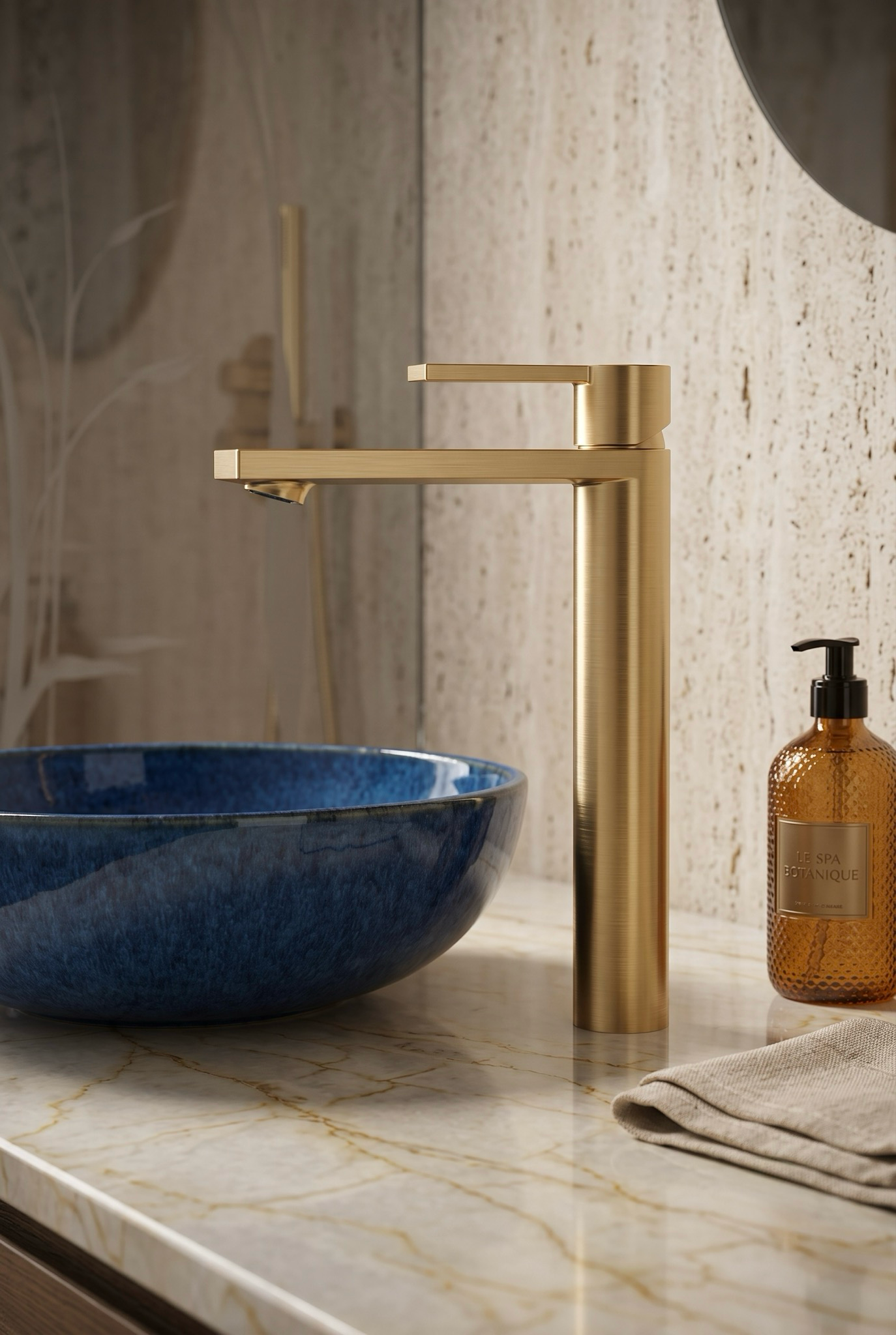 Mitigeur de lavabo rehaussé THG avec vidage - Collection "Alose" - vue 7