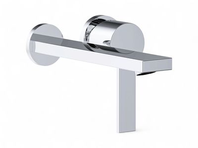 THG Wall-Mounted Lavatory Mixer Tap, 2 Holes Without Waste - "Alose" Collection THG Wall-Mounted Lavatory Mixer Tap, 2 Holes Without Waste - "Alose" Collection