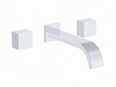 THG Wall-Mounted 3-Hole Basin Mixer Without Waste - "Alose" Collection
