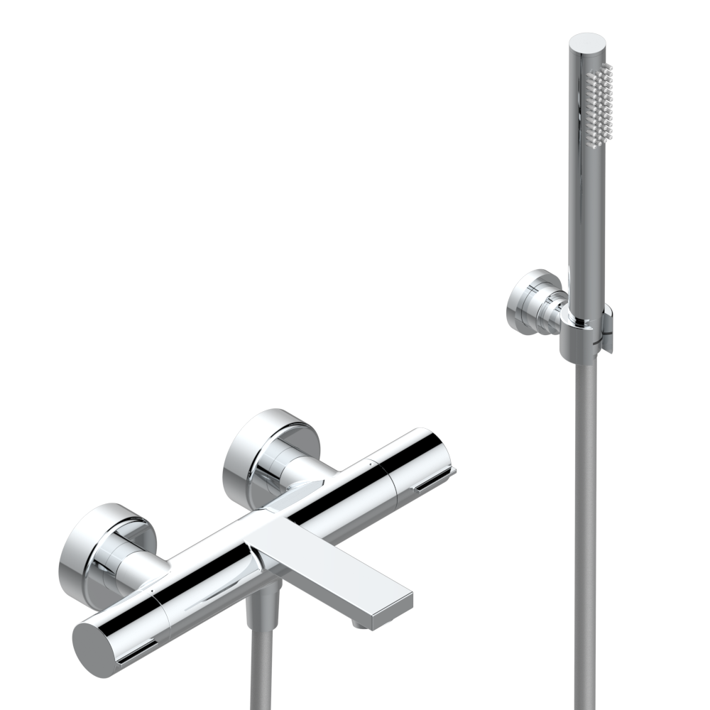 Wall-mounted THG thermostatic bath/shower mixer - "Alose" Collection
