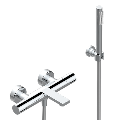 Wall-mounted THG thermostatic bath/shower mixer - "Alose" Collection