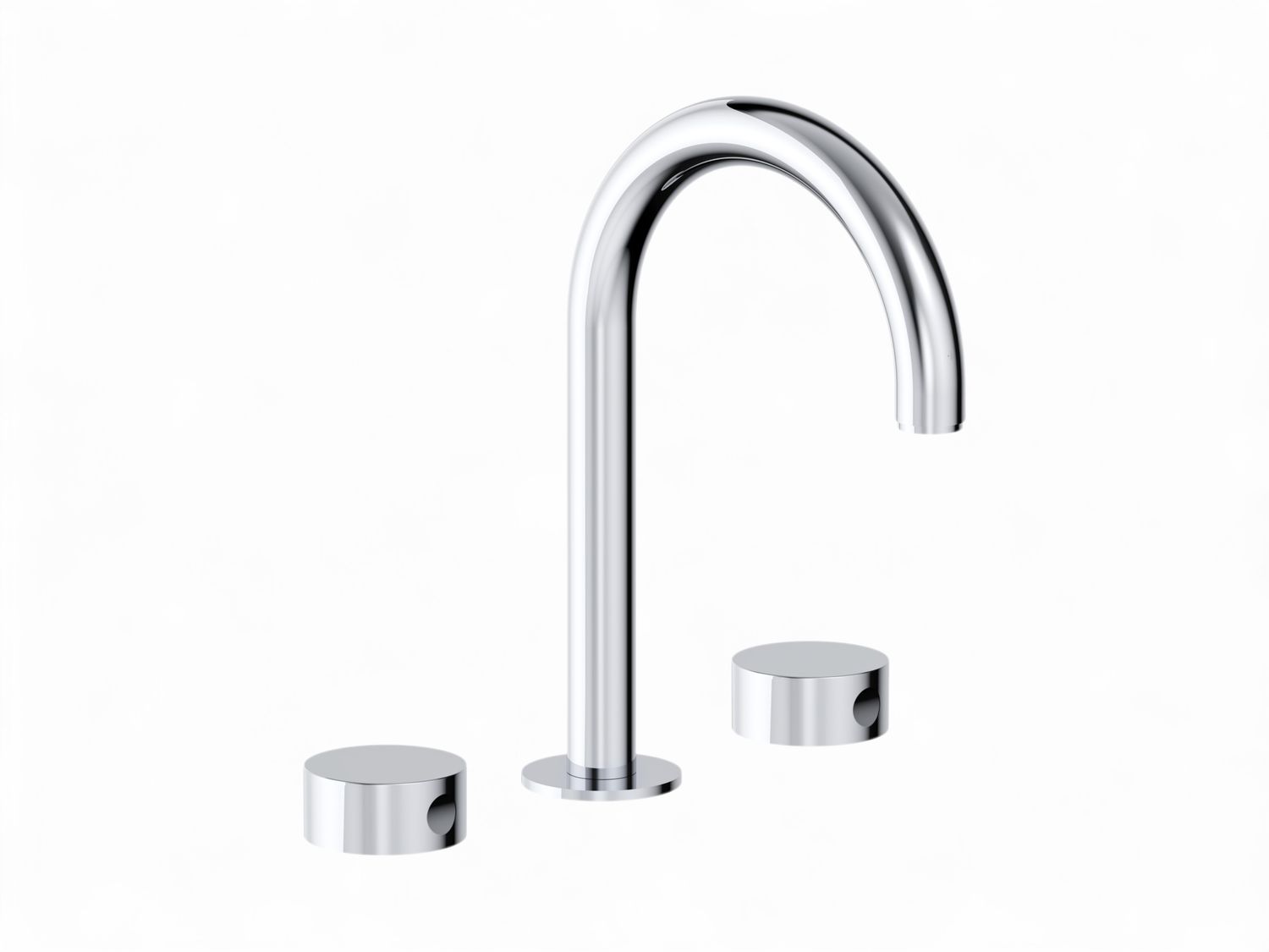 Mélangeur de lavabo THG encastré 3 trous avec vidage - Collection "Oyat"