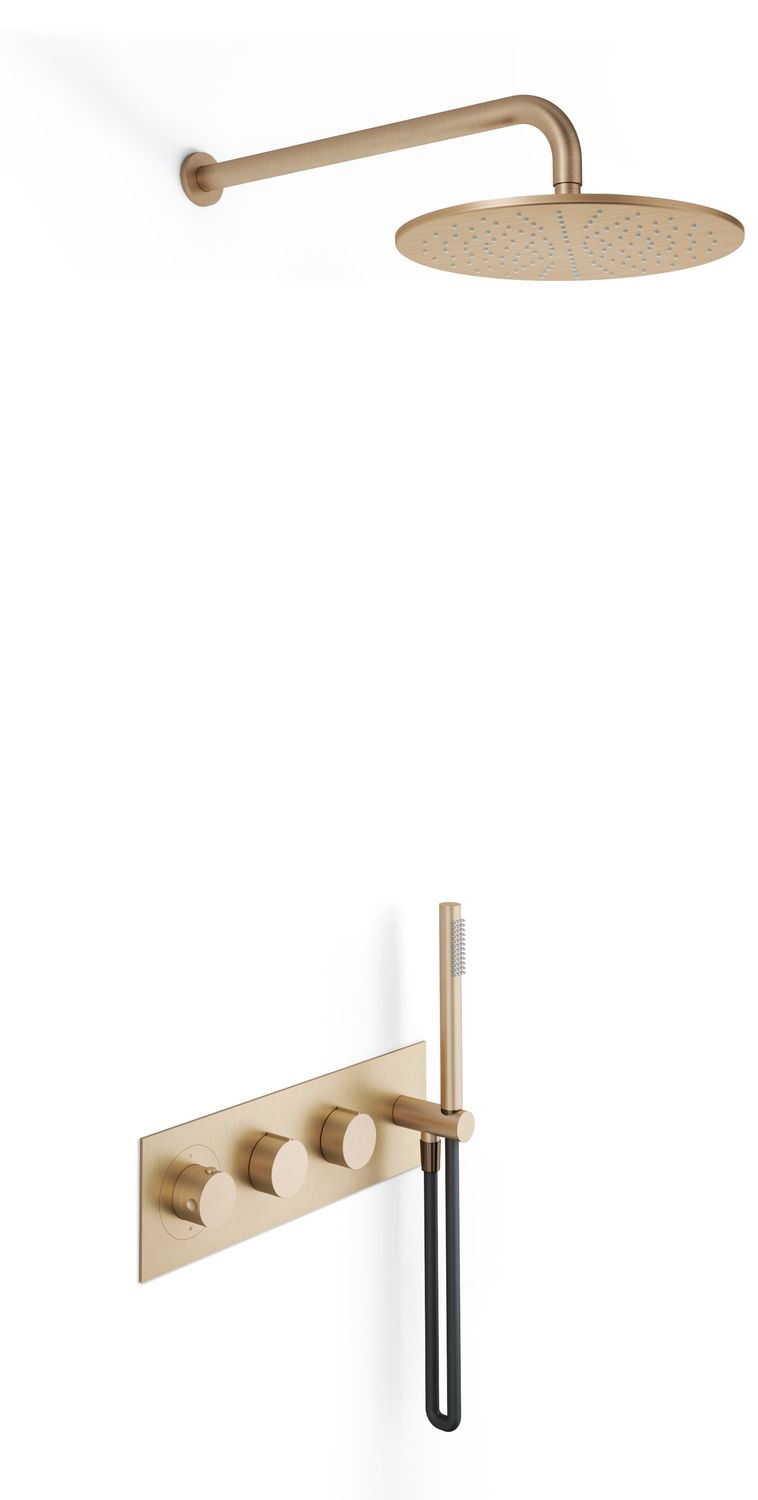Ensemble de douche thermostatique encastré THG - Collection "Alose" — vue 5