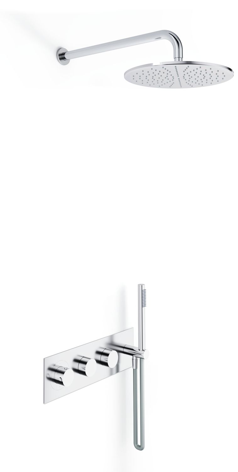 Ensemble de douche thermostatique encastré THG - Collection "Alose"