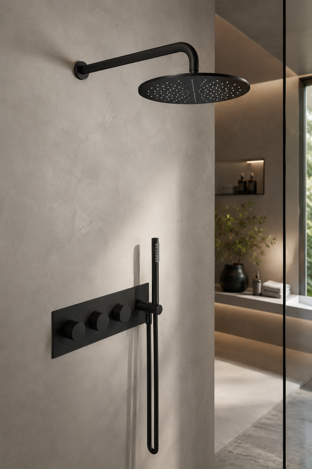 Ensemble de douche thermostatique encastré THG - Collection "Alose" - vue 7
