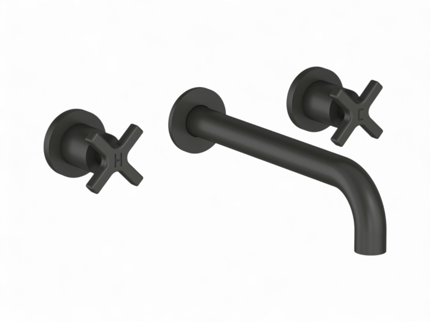 THG Wall-Mounted 3-Hole Basin Mixer Without Waste - "Estran" Collection