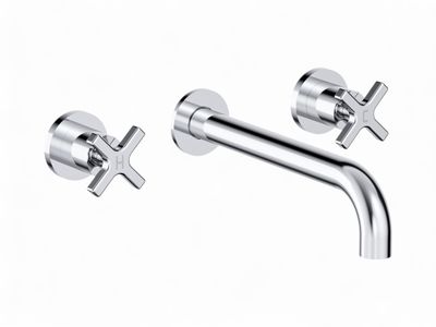 THG Wall-Mounted 3-Hole Basin Mixer Without Waste - "Estran" Collection THG Wall-Mounted 3-Hole Basin Mixer Without Waste - "Estran" Collection