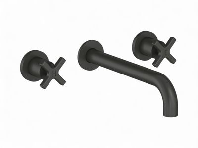 THG Wall-Mounted 3-Hole Basin Mixer Without Waste - "Estran" Collection
