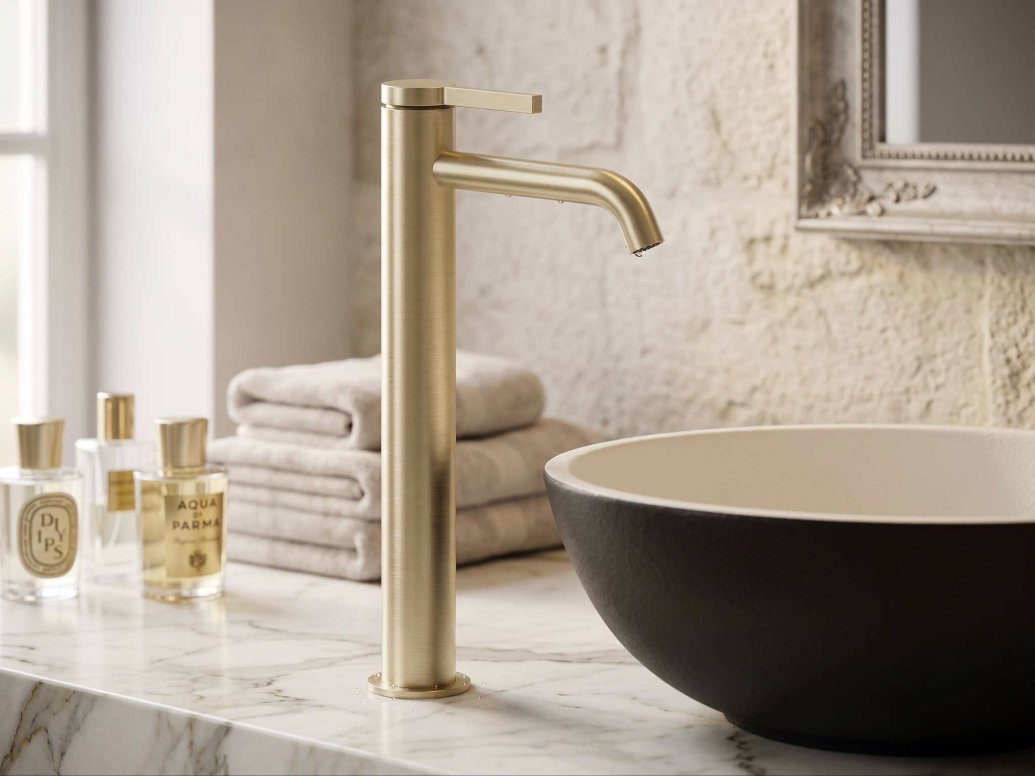 Mitigeur de lavabo rehaussé THG avec vidage - Collection "Estran" - vue 7