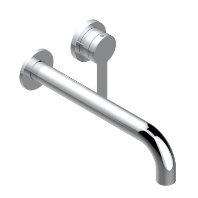 THG Wall-Mounted Basin Mixer Tap, 2 Holes Without Waste - "Estran" Collection