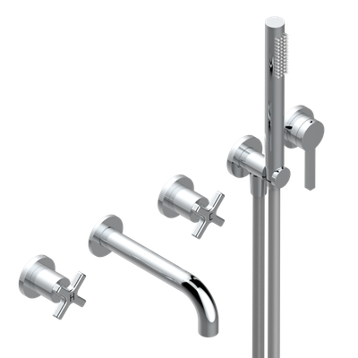 Built-in bath/shower mixer 4-hole THG - "Estran" Collection