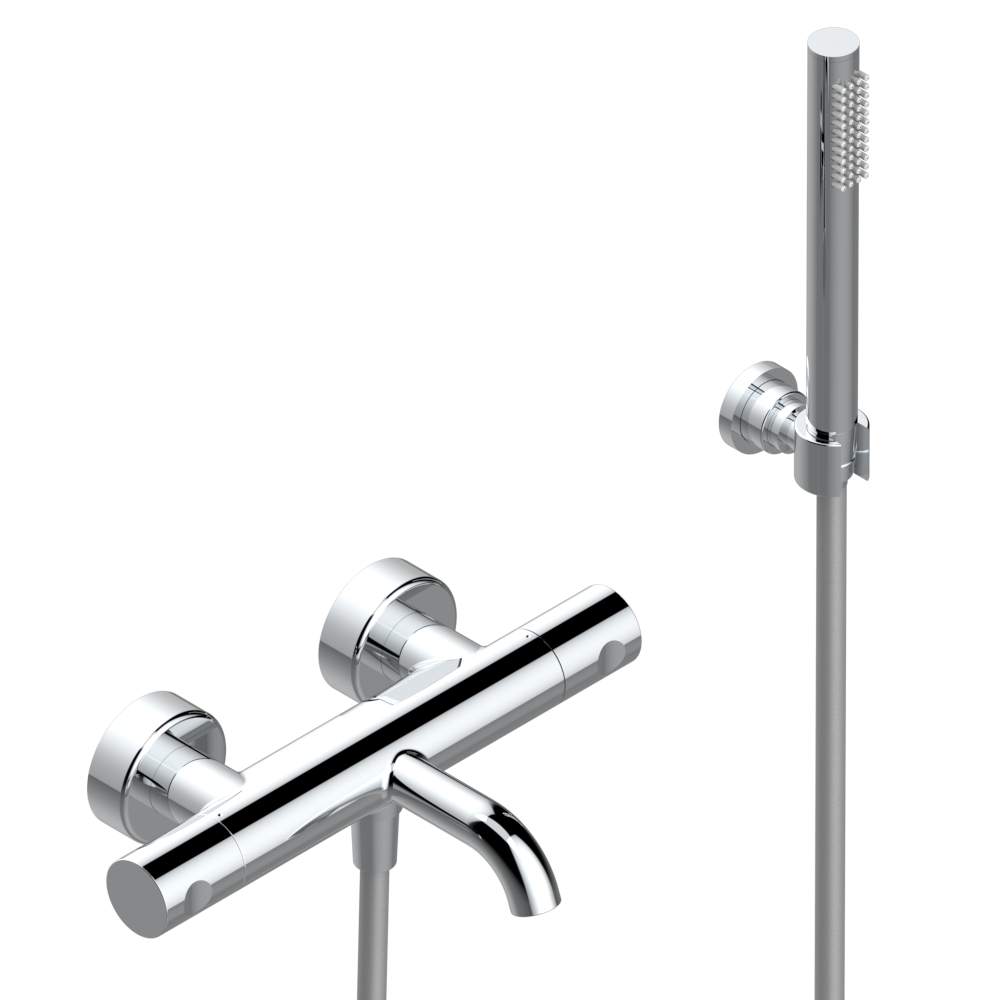 Mitigeur thermostatique de bain / douche THG mural - Collection "Oyat"