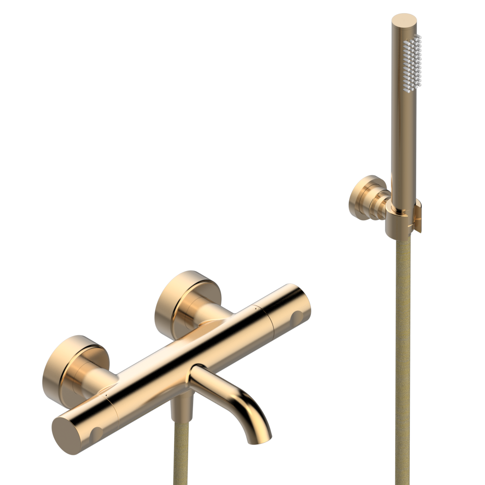 Mitigeur thermostatique de bain / douche THG mural - Collection "Oyat" — vue 3