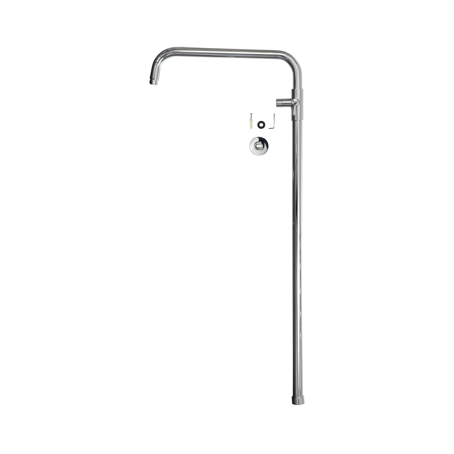 Barre de douche Deante pour showerpipe Blur chromé